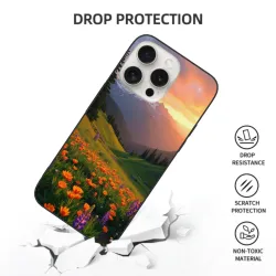 iPhone 15/Pro/Max 手机壳 - 绚丽山野花海 | OKOMALL