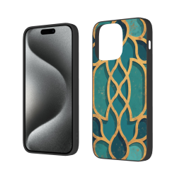 Coque pour iPhone 15/Pro/Max avec texture géométrique - okomall