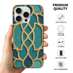 Coque pour iPhone 15/Pro/Max avec texture géométrique - okomall