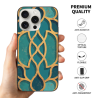 Coque pour iPhone 15/Pro/Max avec texture géométrique - okomall