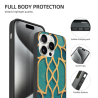 Coque pour iPhone 15/Pro/Max avec texture géométrique - okomall