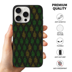 حافظة iPhone 15/Pro/Max بنسيج الأوراق - okomall