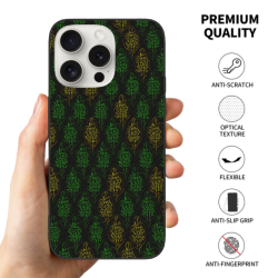 حافظة iPhone 15/Pro/Max بنسيج الأوراق - okomall