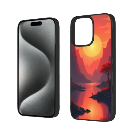 iPhone 15/Pro/Max 山河日出手机壳 - okomall