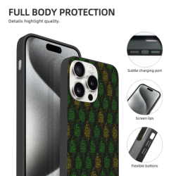 iPhone 15/Pro/Max 叶片纹理手机壳 - okomall