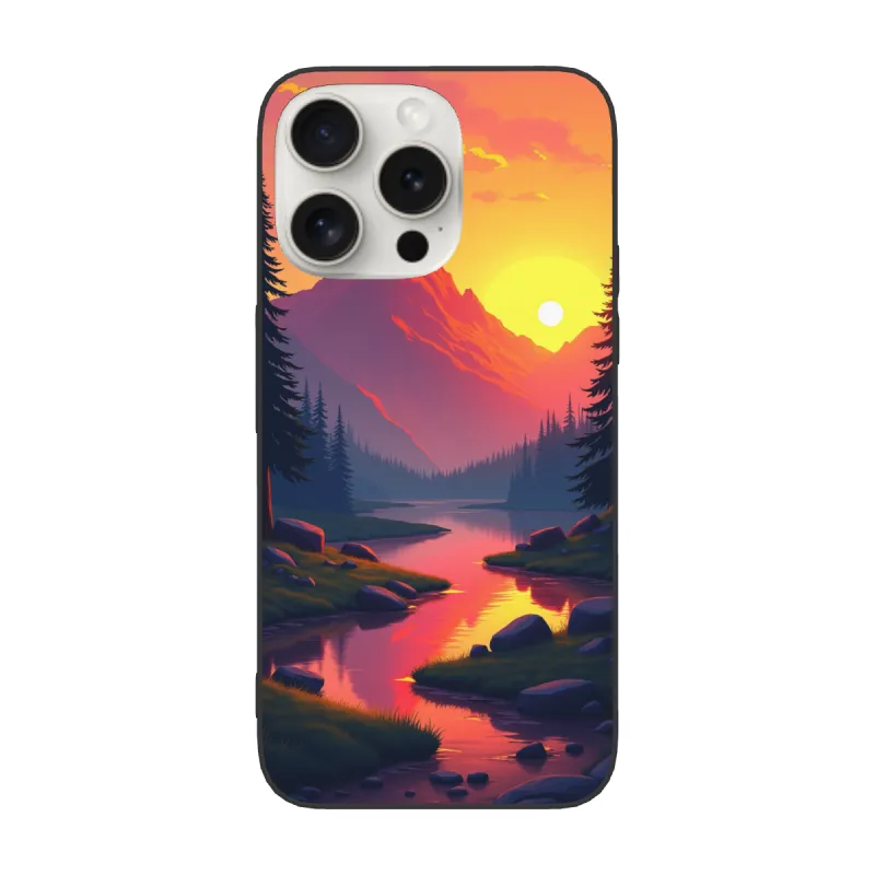 iPhone 15/Pro/Max 山林暮色手机壳 - okomall