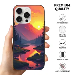 iPhone 15/Pro/Max 山林暮色手机壳 - okomall