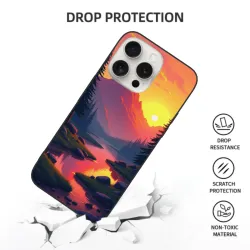iPhone 15/Pro/Max 山林暮色手机壳 - okomall