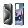 iPhone 15/Pro/Max 雪夜森林小屋手机壳 - okomall