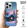iPhone 15/Pro/Max 雪夜森林小屋手机壳 - okomall