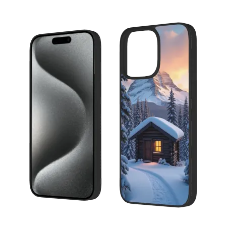 iPhone 15/Pro/Max 森林雪景手机壳 - okomall