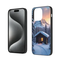 iPhone 15/Pro/Max 森林雪景手机壳 - okomall