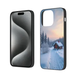 iPhone 15/Pro/Max 冬日雪景手机壳 - OKOMALL