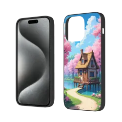 iPhone 15/Pro/Max 梦幻森林小屋手机壳 - okomall