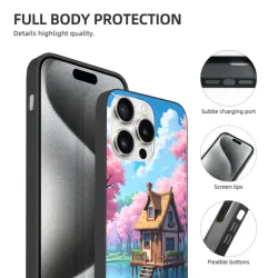 iPhone 15/Pro/Max 梦幻森林小屋手机壳 - okomall
