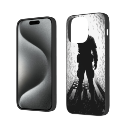 Чехол для iPhone 15 Pro/Pro Max Черный силуэт - okomall