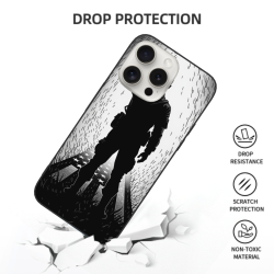 Чехол для iPhone 15 Pro/Pro Max Черный силуэт - okomall