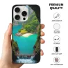 iPhone 15/Pro/Max 森林瀑布风景手机壳 - okomall.com