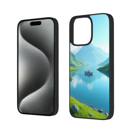 iPhone 15/Pro/Max 山地田园风光手机壳 - OKOMALL