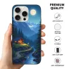iPhone 15/Pro/Max 森林湖星空フォンケース - okomall