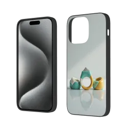 iPhone 15/Pro/Max 創意幾何環繞手機殼 - okomall