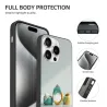 iPhone 15/Pro/Max 創意幾何環繞手機殼 - okomall