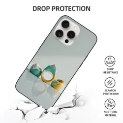iPhone 15/Pro/Max 創意幾何環繞手機殼 - okomall