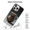iPhone 15/Pro/Max Hülle mit goldener Blumenstruktur - okomall.com