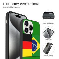iPhone 15/Pro/Max Brazil Flag Phone Case - OKOMALL