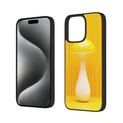 iPhone 15/Pro/Max 抽象几何纹理手机壳 - okomall
