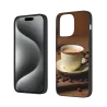 iPhone 15/Pro/Max 咖啡時光手機殼 - 創意美食圖案 | okomall