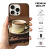 iPhone 15/Pro/Max 咖啡時光手機殼 - 創意美食圖案 | okomall
