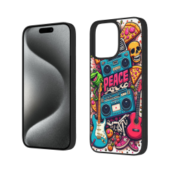 Coque pour iPhone 15 Style Graffiti Vintage - OKOMALL