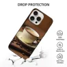 iPhone 15/Pro/Max 咖啡時光手機殼 - 創意美食圖案 | okomall