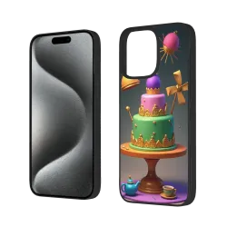 iPhone 15/Pro/Max 梦幻蛋糕主题手机壳 - OKOMALL