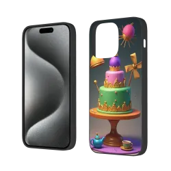iPhone 15/Pro/Max 夢幻蛋糕主題手機殼 - OKOMALL
