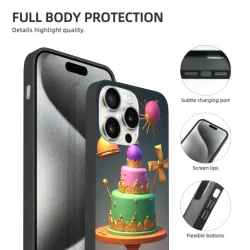 iPhone 15/Pro/Max 夢幻蛋糕主題手機殼 - OKOMALL