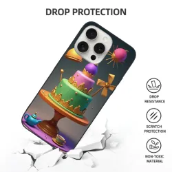 iPhone 15/Pro/Max 夢幻蛋糕主題手機殼 - OKOMALL