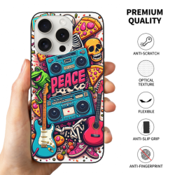 復古塗鴉iPhone 15手機殼 - OKOMALL