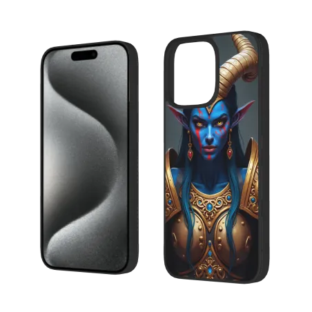 Custodia per iPhone 15 Pro/Pro Max con motivo della Regina degli Elfi Oscuri - okomall