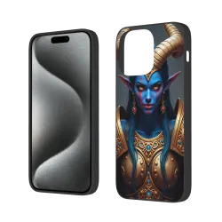 Custodia per iPhone 15 Pro/Pro Max con motivo della Regina degli Elfi Oscuri - okomall