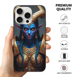 Custodia per iPhone 15 Pro/Pro Max con motivo della Regina degli Elfi Oscuri - okomall