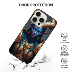 Custodia per iPhone 15 Pro/Pro Max con motivo della Regina degli Elfi Oscuri - okomall