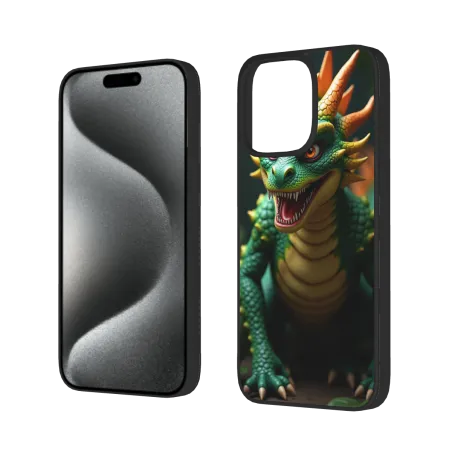 Чехол для iPhone 15/15 Pro/15 Pro Max с изображением тираннозавра - OKOMALL