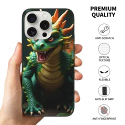 Чехол для iPhone 15/15 Pro/15 Pro Max с изображением тираннозавра - OKOMALL
