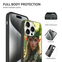 Coque pour iPhone 15/15 Pro/15 Pro Max sur le thème de Sprite de la Nuit Étoilée - okomall