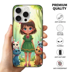 iPhone 15/Pro/Max 夢幻森林少女手機殼 - OKOMALL