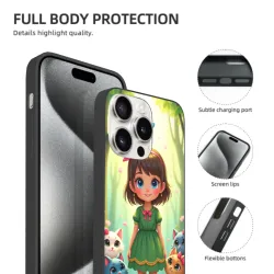 iPhone 15/Pro/Max 夢幻森林少女手機殼 - OKOMALL