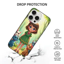 iPhone 15/Pro/Max 夢幻森林少女手機殼 - OKOMALL