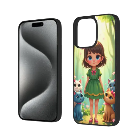 Custodia per iPhone 15/15 Pro/15 Pro Max a tema Foresta Incantata - okomall